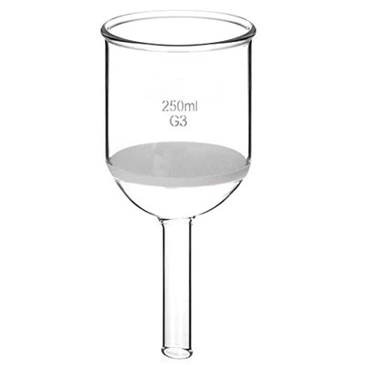 Embut de filtre de vidre de laboratori Embut Buchner amb disc fritat